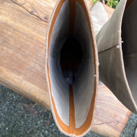 Lucky Brand Tall Fukko Boot Tan Suede 7.5 - Picture 7 of 11